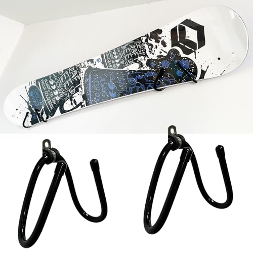 Pmsanzay 2 Pack Universal Ski and Snowboard Wall Storage Rack, Horizontal Wall Rack Hanger, Ski Holders Snowboard Gear Organizer Snowboard Display Stand for Room, Garage by Pmsanzay - Used condition - US$6.64