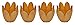 Biedermann & Sons Pearlized Amber Glass Floral Votive Holder, Box of 4