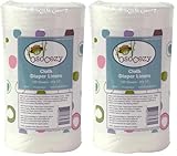 OsoCozy Flushable Diaper Liners - Make Cloth Diapering Convenient with Easy, Quick, Cloth Diaper Liners - Super Soft and Gentle on Baby’s Skin (Pack of 2)