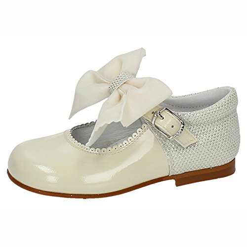 Mary Jane fille en cuir souple avec finitions artisanales et bride ajustable