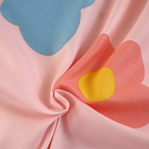 Sdy 4Pcs Rainbow Bedding Sheet Set,Queen Size Cute Pink Unicorn Sheets Set Included 1 Deep Pocket Fitted Sheet+1 Top Flat Sheet+2 Pillowcases For Kids Girls Teens (Rainbow,Queen) #TOP5