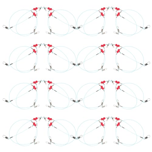 Set de 12 nylon para pesca con anzuelos de acero inoxidable miniatura 1