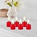 Mega Candles 12 pcs Unscented Red Votive Candles, Hand Poured Wax Candle 10 Hours 1.38 Inch x 1.5 Inch, Home Décor, Wedding Receptions, Centerpieces, Occasions, Events, Meditations, Holders