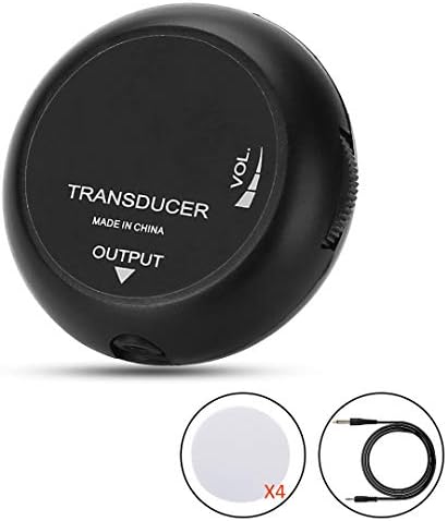 Acoustic Guitar Pickup, Piezo Contact Microphone Transducer with Volume Adiustable for Acoustic Instruments Acoustic Guitar, Violin, Ukulele