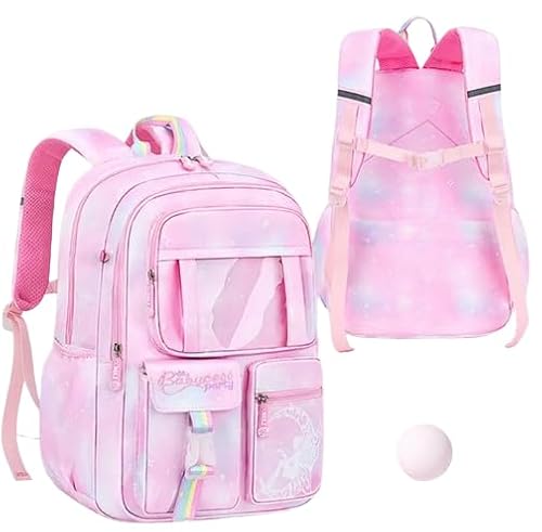 Mochila Escolar Impermeável Grande | Rosa Lilás - Menina Bolsas Frontex