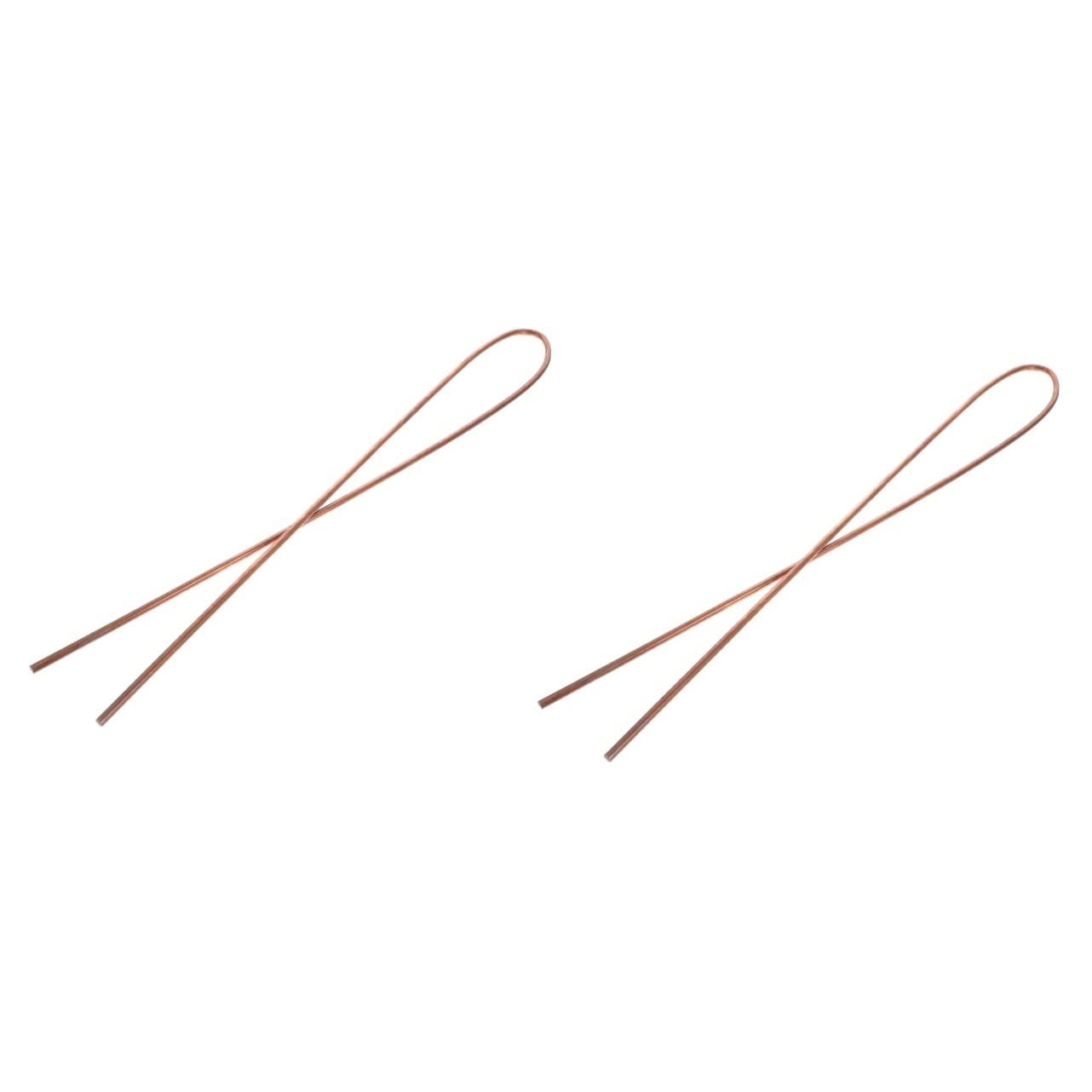 2pcs Copper Round Rod Diameter Pure for Crafting Electrical Equipment and Model Making High Hardness Excellent Conductivity