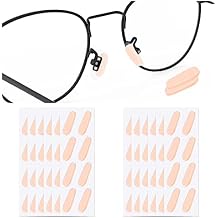 SooGree 48 Pairs Soft Foam Nose Pads Self Adhesive Non-Slip Eyeglass Nose Pads, 1 MM Thin Nosepads for Eyeglasses Sunglasses Glasses Waterdrop Shape-Skin Color 48 Thin