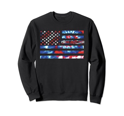 Orgoglioso JROTC Mamma Tie Dye Rosso Bianco Blu Patriottico Americano Felpa