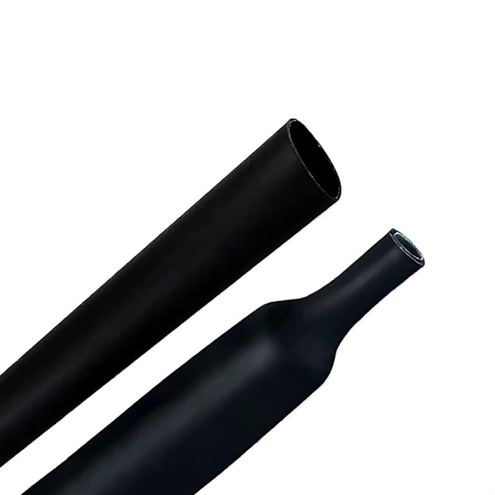 Tubo Cable Alambre Tubo Termorretráctil 4:1 100m con Pegamento Poliolefina | 100 metros/10M, Tubo termorretráctil de poliolefina, 4, 6, 32mm(20MM*10M)