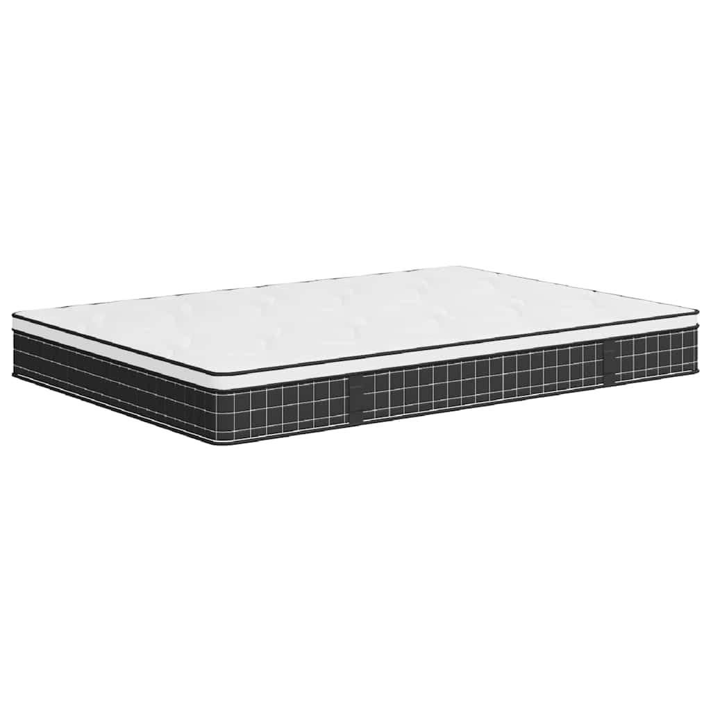 Bonnell materac ze sprężynami, średni, 140 x 190 cm, oddychająca poszewka z poliestru, wysokość 23 cm, nadaje się do prania w temperaturze do 40°C, do sypialni, łóżka dla gości, łóżka