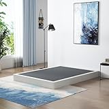 Vehowy Box Spring King Size Bed 7 Inch, Easy to Assemble, Heavy Duty Mattress Foundation, Sturdy Metal Bed Base