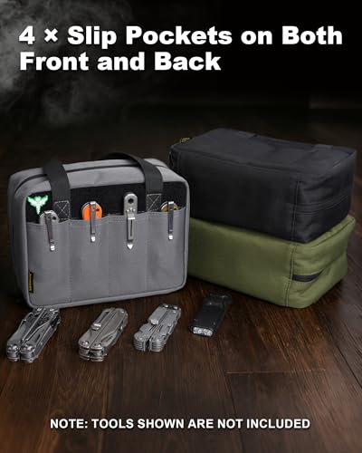 Image of VIPERADE VE40 Knife Display Case with 40 Slots, Folding Knives Storage Holder, Knife Collection Carrier Bag for Folding Knives Flashlights Multitools