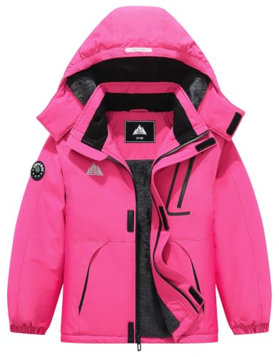 Image of Kid's Ski Jacket Winter Coat Boy's and Girl's Snowboarding Jackets | Kids Ski Jacket | Windproof, Waterproof, Insulated | Removable Hood, Zipper Pockets | Snowboarding Coat for Boys and Girls