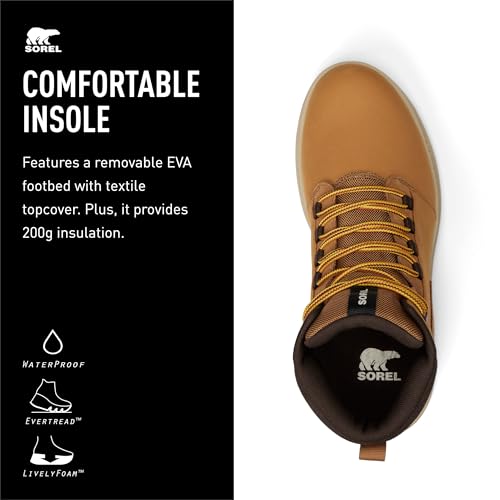 SOREL Men's Mac Hill Lite Mid Plus Waterproof Boot4