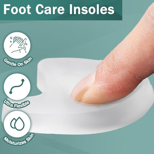 Image of Honeydak 20 Pack Gel Toe Spacers Toe Spacer Relieves Bunions Corns Blisters Rubbing Overlapping Washable Big Alignment Corrector Reusable Covers Foot Care Insoles for Women and Men