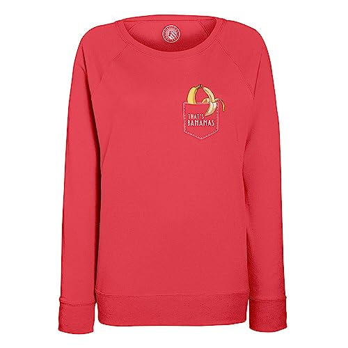 Sweatshirt femme motif fruit amusant pull avec grande poche design moderne banane