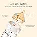 Natural Nursing Glass Baby Bottle - with Anti-Colic Vent System - BPA-Free, 3 oz and 5 oz with Slow Flow & Medium Flow Nipple, 0-6 Months, 2 Pack (Includes 4pcs Nipples)