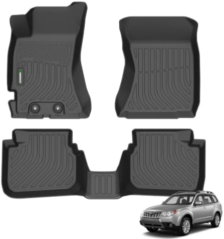 ANBINGO All-Weather TPE Floor Mats for Subaru Forester (2009–2013) — 3-Piece Set