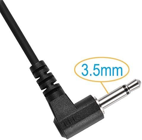 2 Pack 3.5mm Listen Only Earpiece Earhook, Skin-Friendly Rubber Ear Hook, Earbud Swivels for Right or Left Ear, Fit for Shoulder Mic of CP CLS APX XTS XPR Motorola Baofeng Kenwood Vertex Radios