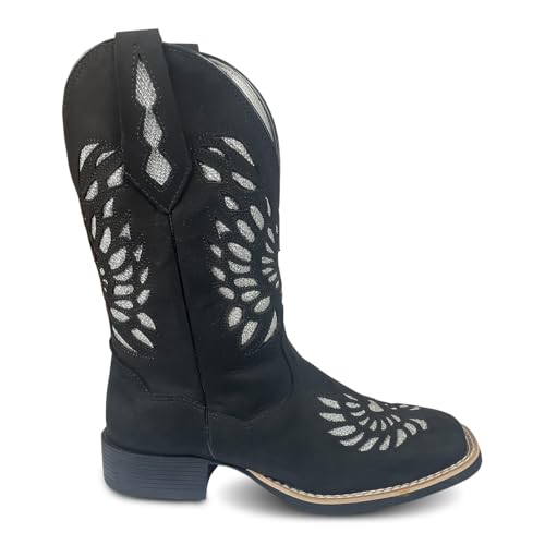 Qual a Melhor Bota Texana Feminina de 2025? Melhores Ranking 1 Bota Feminina Texana Country Couro Legítimo Cano Alto Americana Paint Horse (Branco, BR, Adulto, Numérico, 38)