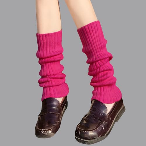 Image of Womens And Girls Kawaii Leg Warmers 80s Harajuku Lolita Japanese Legwarmers Ankle Socks Knit Stockings Boot Socks