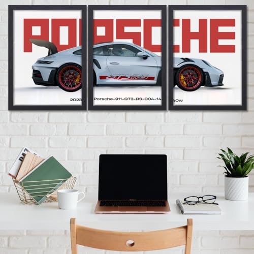 Good Hope Porsche 911 Car Poster Frame Set of 3 - Image 5