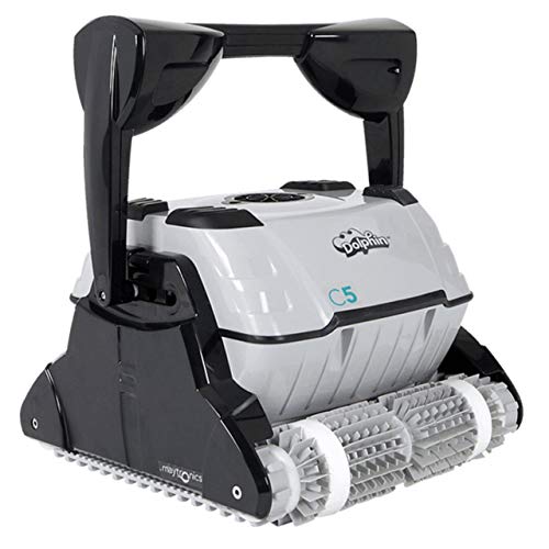 DOLPHIN C5 Commercial Robotic Pool Cleaner with High-Capacity Filtration and Powerful, Dual Scrubbing Brushes, Ideal for Commercial Swimming Pools up to 88 Feet.