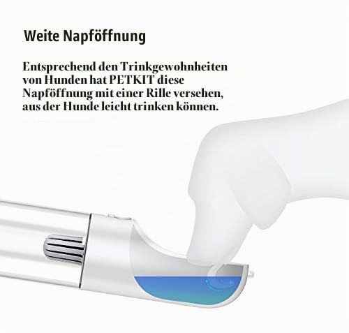 PETKIT Eversweet Wasserspender, Trinkflasche für Hunde, Reisen, für Haustiere, BPA-frei, antibakteriell, 400 ml (weiß) – Ansicht 4