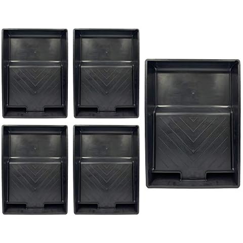 Plastic Paint Tray 9" Painting Tray Durable Decorating Roller Trays 9 Inch Wide - Pack of 5 Cover