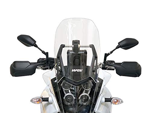 WRS Windschild Touring, transparent, für WRS TENERE 700 2019-2024, Acryl, 4 mm, Durchsichtig, für Motorrad, vorne und innen