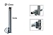 Soporte de balcón PremiumX 50 cm Ø 42 mm soporte de barandilla...