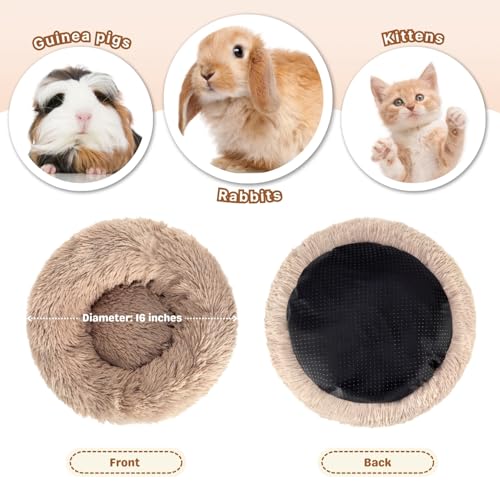 Lit pour lapin lavable en peluche longue pour cochon d'Inde