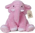 Animaux éléphants pondérés farcis 5 Lbs 16 pouces rose, grand éléphant pondéré Plushie Oreiller Cuddly Cadeau pour enfants & Adultes