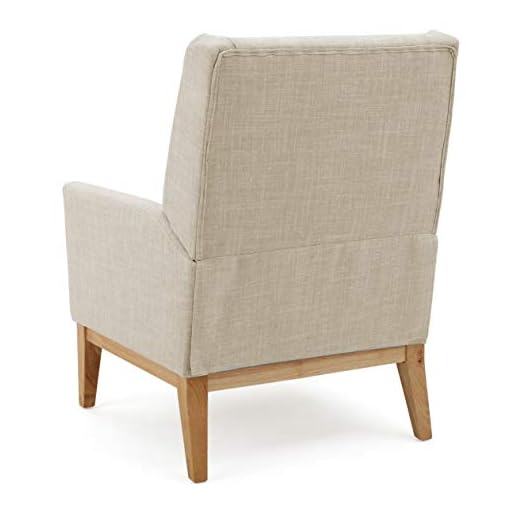 Christopher Knight Home Aurla Fabric Accent Chair, Beige 27.5D x 28.5W