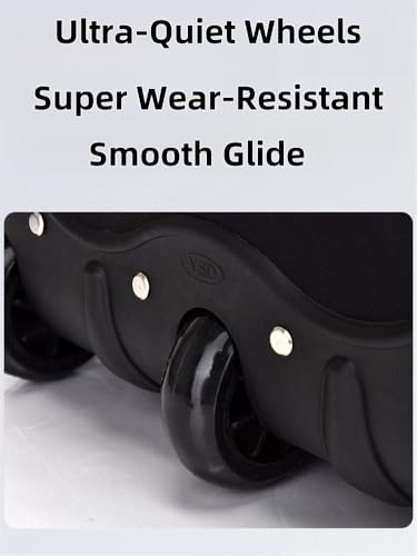 Rolling Duffle Bag with Wheels Trolley Travel Bag Carry On Luggage Travel Suitcase Soft Lightweight Suitcase Overnight Weekender Bag for Unisex Adult3