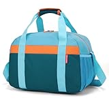 HawLander Small Duffle Bag for Kids Boys or Girls, Gym Bag for Sports (Teal Blue)