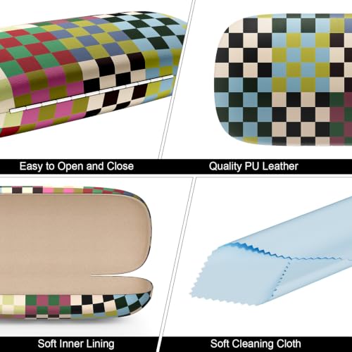 Image of Eyeglasses Case, Hard Shell Protective Case for Glasses, Unisex for Women Men