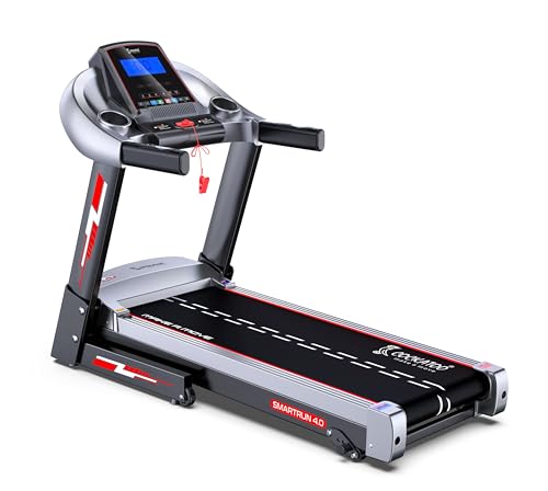 Cockatoo SmartRun 4.0 4HP Peak DC Motorized Treadmill for Home, With 3 Level Manual Incline, Max Speed 14 Km/Hr, Max User Weight 120Kg ,(DIY, Do It Yo