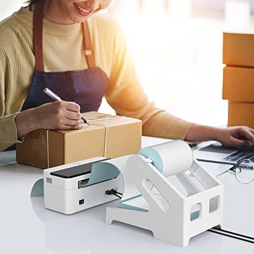 Ponnor Label Holder, Thermal Shipping Label Holder For Rolls And Fan-Fold Labels, Desktop Label Printer Accessory For Office, Home #TOP4
