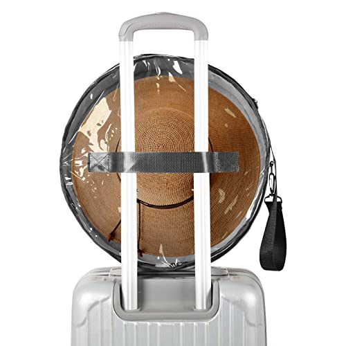 Pehciroe Hat Boxes For Women & Men Storage Large Felt Hat Boxes Storage Round Foldable Hat Carrier Travel Cowboy Hat Storage Box Storage For Hats Toy Clothes With Lid, White #TOP5