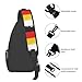 Vintage German Flag Sling Bag Crossbody Backpack Chest Shoulder Backpack Men Women Hiking Outdoor