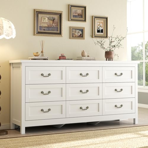 Loomie Upgraded 9-Drawer Dresser for Bedroom, 63