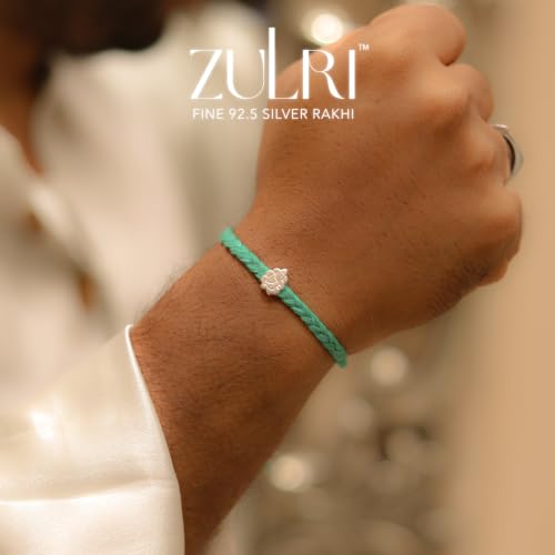 Image of 925 Sterling Silver Shubh Ganesh Luxury Rakhi
