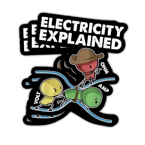 Electricity Explained 3-Piece Sticker Set
