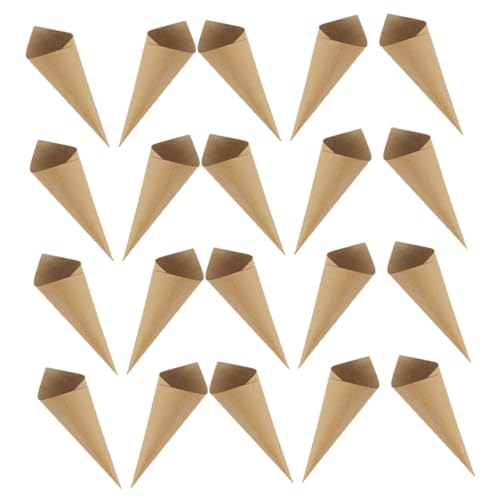 MUCKLILY Pcs Kraft Paper Petal Cones for Wedding Birthday Shower Event Decorations Confetti Cones