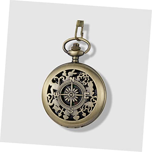 Brújula Vintage de Bolsillo SUPVOX con Cadena para Camping miniatura 4