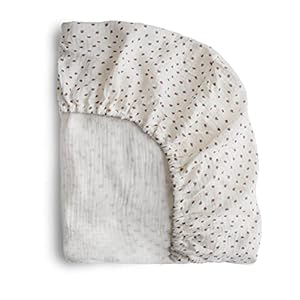 mushie Extra Soft Muslin Fitted Crib Sheet | 28″x 52″ (Bloom)