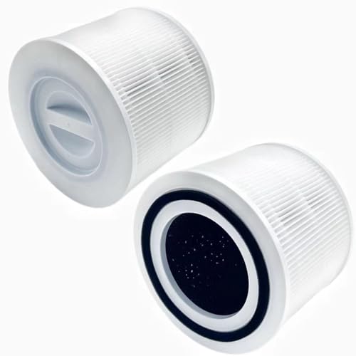 HODSEUKIN Replacement True HEPA Filter Kit Compatible with OLIXIS JHQ-D22-WT,BKJ-22G Air Purifier, Activated carbon Pre-Filter Air Clean Dust VOCs (2PACK)