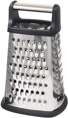 Geyaziu チーズおろし器 おろし器 スライサー 四面カンナ 多用途 ステンレス じゃがいも きゅうり 大根 キッチン用品 (M)