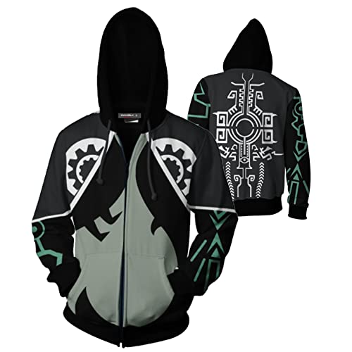 laifen 2021 Nouveau Zelda Hoodie Zelda Link Imprimer Sweatshirt Sweatshirt Top (Color : Zipper link, Size : XL) Cover